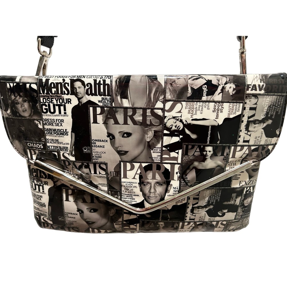 Olivia Miller Glossy Vogue Cosmo Magazine Cover Envelope Frame Clutch Purse